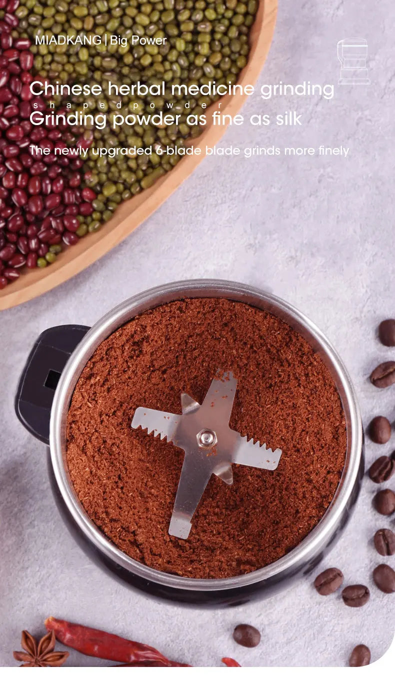 Houselin 400W Multifunctional Kitchen Cereal Nuts Beans Spices Grains Grinder Electric Coffee Grinder