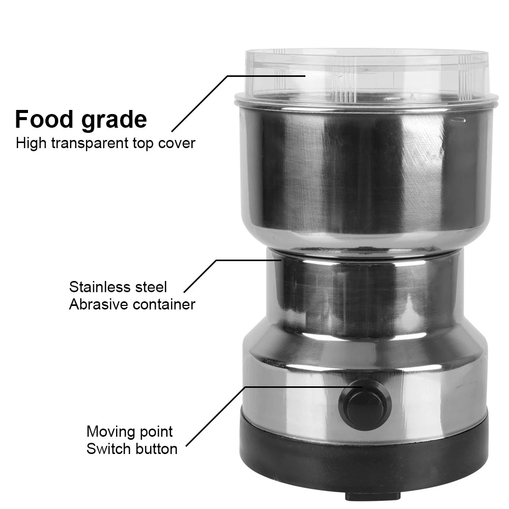 Electric Coffee Grinder for home Kitchen Multifunctional Coffe Chopper Blades Nuts Beans Spices Blender Grains Grinder Machine