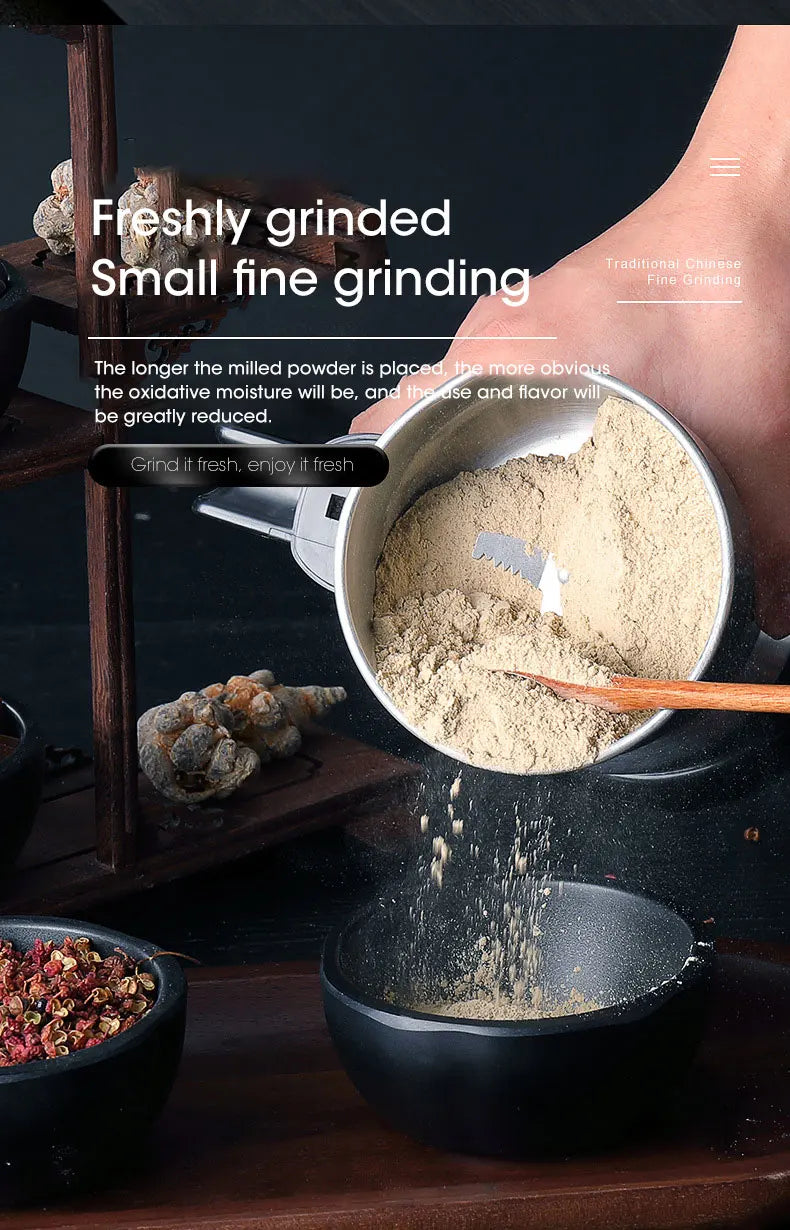 Houselin 400W Multifunctional Kitchen Cereal Nuts Beans Spices Grains Grinder Electric Coffee Grinder