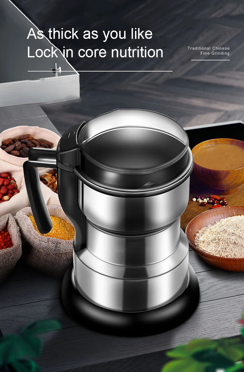 Houselin 400W Multifunctional Kitchen Cereal Nuts Beans Spices Grains Grinder Electric Coffee Grinder