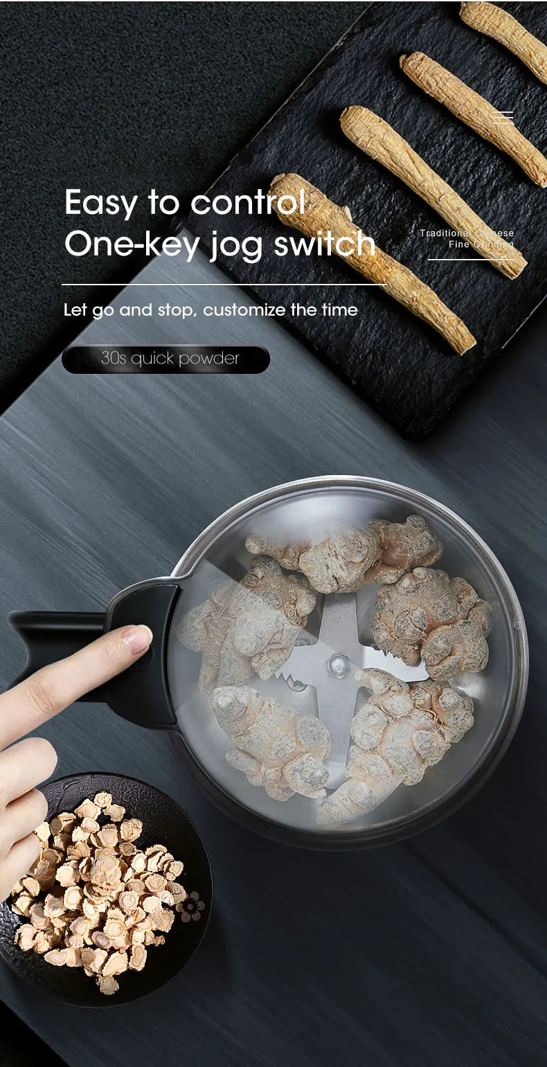 Houselin 400W Multifunctional Kitchen Cereal Nuts Beans Spices Grains Grinder Electric Coffee Grinder